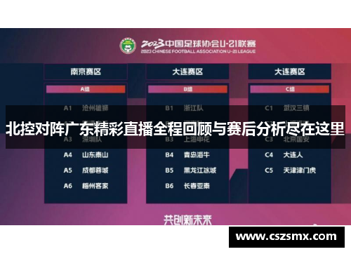北控对阵广东精彩直播全程回顾与赛后分析尽在这里